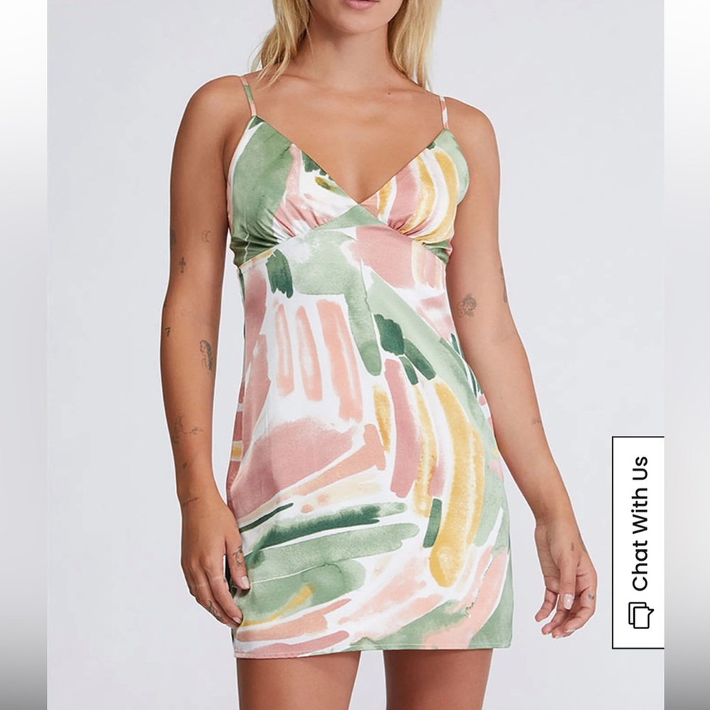 PacSun LA Hearts Deep V-Neck Mini Dress